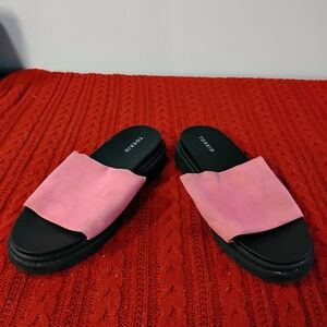 Torrid Pink Slide Sandals